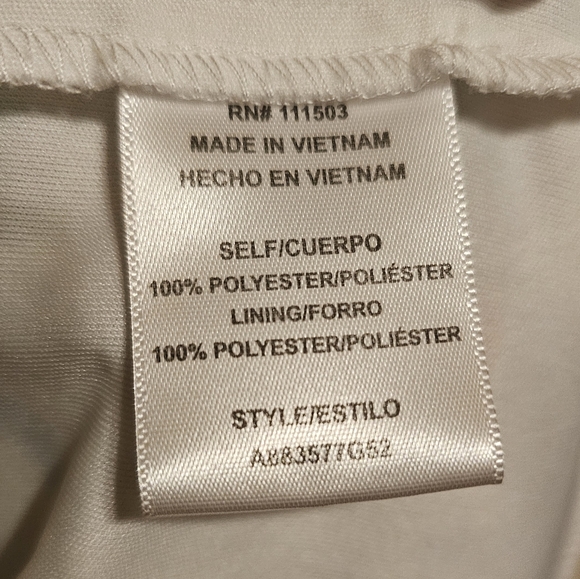 As U Wish Romper White and Pink Tropical Print Size Large  EUC - Picture 9 of 10